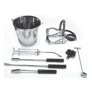 Kit dentaire équin personnalisé avec embouchure réglable et 3 flotteurs dentaires pour outils de soins bucco-dentaires vétérinaires pour chevaux - Product Image 3