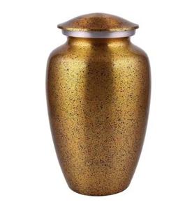 Urnas de cremación de aluminio con textura elegante Acabado de metal Cremación Ceremonia de muerte Urnas decorativas Tendencia superior - Product Image 1