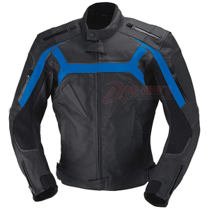 Veste de motard en cuir pour hommes personnalisée style motard en cuir véritable noir toutes tailles XS-5XL vestes pour hommes de grande taille - Product Image 1
