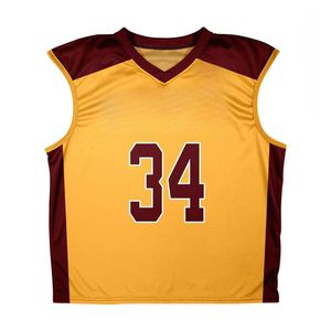 เสื้อกล้ามลาครอส100% โพลีเอสเตอร์แขนกุดพิมพ์ลายตาข่ายแบบกลับด้านได้ - Product Image 5