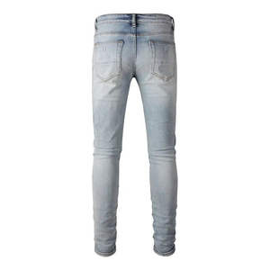 Jeans para Hombre al por Mayor, Jeans Estampados, Estilo Urbano, Pantalones Ajustados, Casuales, de Mezclilla, Servicio OEM - Product Image 3