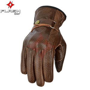 Guantes de Motocicleta de Cuero Premium Personalizados, Coloridos, Impermeables, con Protección UV, Transpirables, para Carreras, Unisex, para Exteriores - Product Image 6