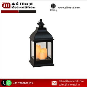 Modern Wood Candle Holder <b>Lantern</b> with Natural Frame Design for Everyday and <b>Christmas</b> Decorative Additions - Product Image 3