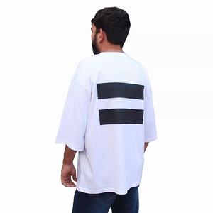 เสื้อยืดทรงบ็อกซี่ครอปโอเวอร์ไซส์ พิมพ์ลายสกรีนตามสั่ง คุณภาพสูง 200 แกรม ผ้าฝ้าย 100% เนื้อหนา สำหรับผู้ชาย - Product Image 5