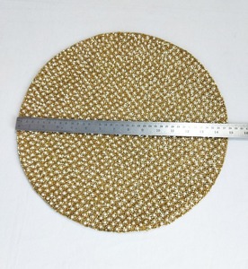 ชุดแผ่นรองจานหรูหรา ประดับลูกปัด ทำมือ ปักลาย เป็นมิตรกับสิ่งแวดล้อม พร้อมแผ่นรองแก้ว สำหรับตกแต่งโต๊ะอาหารที่บ้าน งานแต่งงาน โรงแรม - Product Image 4