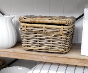 Woodbridge Umweltfreundliche Natürliche Rattan Moderne Mehrzweck-Aufbewahrungsbox mit Deckel - Product Image 2