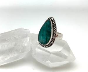 925แหวนเงินแท้เครื่องประดับคลาสสิกสำหรับผู้หญิง925สเตอร์ลิงเงินมรกตพลอยแฮนด์เมดสไตล์ Boho ของขวัญสำหรับคุณแม่ - Product Image 4