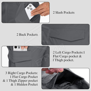 Vente en gros personnalisée Summer Slim Fit Short cargo pour homme en coton multi-poches Fashion Casual Shorts - Product Image 4