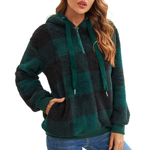 Sudadera con Capucha de Sherpa Colorblock Personalizada al por Mayor para Mujer, Sudadera Cómoda de Forro Polar para Hombre, Sudadera con Capucha 100% Lana, Sudadera con Capucha con Logotipo en Relieve - Product Image 1