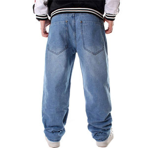 Nouveau design, pantalon surdimensionné en denim avec logo personnalisé à bas prix, pantalon multicolore en denim grande taille pour hommes, meilleure vente - Product Image 2