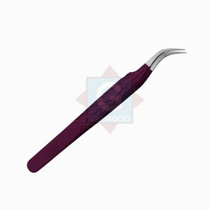 Pince à épiler en acier inoxydable de couleur personnalisée de haute qualité Instrument de beauté d'extension de cils pour un usage domestique - Product Image 3