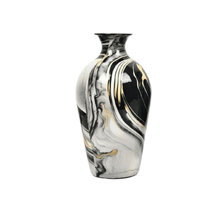 Ensemble de 2 vases à fleurs en métal pour le salon, décoration de la maison - Product Image 3