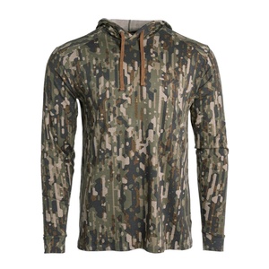 Camisa de Caza con Capucha de Manga Corta Unisex, Camuflaje, Transpirable, de Poliéster que Absorbe la Humedad, para Verano - Product Image 3