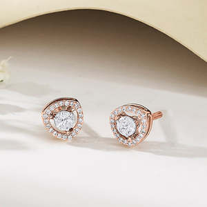 ต่างหูเพชรคอสมิกสปาร์คโกลด์สตั๊ดสำหรับผู้หญิง - Product Image 1