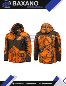 Veste de chasse orange pour l'extérieur, vestes de chasse unisexes, respirantes, imperméables, coupe-vent, camouflage, manteau d'hiver, capuche, logo personnalisé - Product Image 6