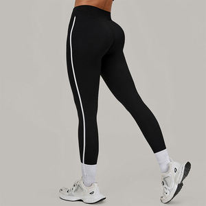 Women Color Matching Line Yoga <b>Leggings</b> Moisture-Wicking Fitness Pants Butt-Lifting Yoga <b>Leggings</b> Yoga Wear <b>Leggings</b> - Product Image 3
