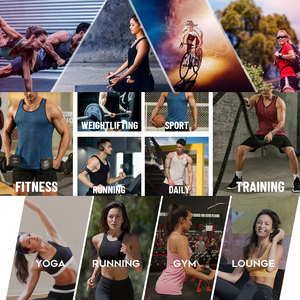 Camisetas sin mangas deportivas para hombre de alta calidad al por mayor poliéster transpirable personalizable servicio OEM camisetas holgadas de entrenamiento para gimnasio - Product Image 6