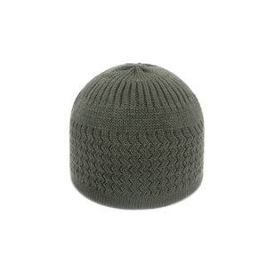 Chapeau musulman en polyester blanc, marron, jaune, kippa crochetée à la main, broderie, bonnets de prière musulmans pour hommes, couleurs unies - Product Image 4
