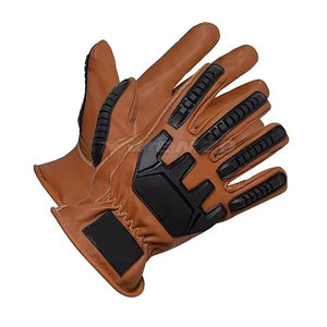 ถุงมือหนังคุณภาพสูงรุ่นใหม่ล่าสุด ป้องกันแรงกระแทก ปรับสายรัดข้อมือได้ ระบายอากาศดี ทนทาน ป้องกันมือ ดีไซน์ล่าสุดปี 2025 - Product Image 2