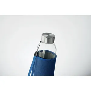 Bouteille en verre en denim personnalisée Utah pour la promotion de produits de boissons - Product Image 1