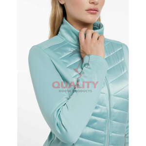 Veste équestre pour femme premium imperméable respirant tissu extensible coupe ergonomique vêtements de sport d'équitation élégants - Product Image 3
