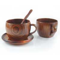 Ensemble de tasses à thé et soucoupes en verre naturel vintage de haute qualité, durables, avec logo personnalisé, NOORBABA INTERNATIONAL, pour une utilisation à la maison ou lors de fêtes