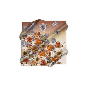 Digital Printed 90x90 Silk Crepe Satin <b>Square</b> <b>Scarf</b> - Product Image 1