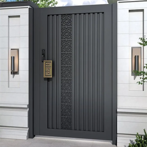 Puerta Exterior de Seguridad Residencial de Aluminio Metálico, Personalizable, para Patio Trasero - Product Image 4