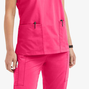 ชุดสครับแพทย์แบบยูนิเซ็กซ์ ซักง่าย ทนทาน ระบายอากาศได้ดี สวมใส่สบาย ยืดหยุ่น ไม่ยับ ดีไซน์ใหม่ สีและโลโก้ปรับแต่งได้ สำหรับโรงพยาบาล - Product Image 6