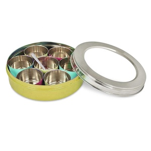 Boîte à épices en acier inoxydable avec couvercle en étain acrylique boîte à épices en acier inoxydable de haute qualité avec couvercle en acrylique nouveau Design roi - Product Image 3