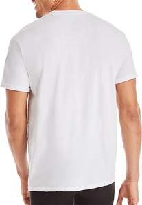 T-shirt à manches courtes pour homme en coton gris de qualité supérieure, confortable, 100% coton peigné simple - Product Image 6