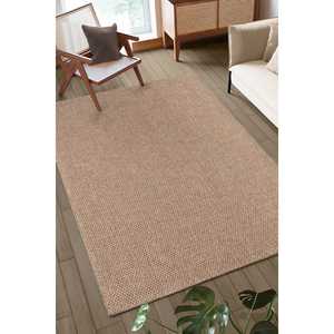 Alfombra de Área Netline Home Depot Brown Kilim Flatweave Doku DH001 de 80x150 cm, kg, Fibras Sintéticas Duraderas para Dormitorio, Estudio, Habitación Infantil - Product Image 1