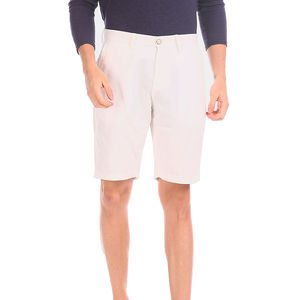 กางเกงขาสั้นลำลองสำหรับผู้ชายผ้าคอตตอนแห้งเร็วระบายอากาศได้ดีเป็นมิตรกับสิ่งแวดล้อมสไตล์สตรีทสีขาว - Product Image 1