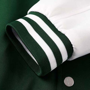 Chaqueta Universitaria para Hombre OEM, Logotipo Bordado Personalizado, Bolsillo Frontal de Lona, Cuello Alto, Ropa Abrigada de Invierno - Product Image 5