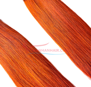 Peluca Lisa Color Naranja Thanh, Extensiones de Cabello Humano Virgen Remy Vietnamita 100%, Doble Trama a Máquina, 100g, Apta para Todos los Colores de Cabello - Product Image 4