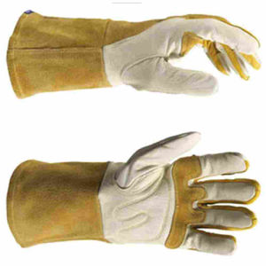 Venta caliente guantes de soldadura de cuero de seguridad diseñados de primera calidad con resistencia al calor guantes de soldadura de alta exigencia a un precio razonable - Product Image 4