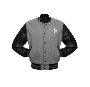 Chaqueta de invierno con logotipo personalizado de la mejor calidad, chaqueta universitaria con cuello acanalado transpirable de poliéster 100% de ATLANTIC - Product Image 4