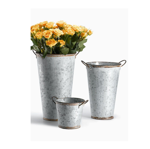 DECOR HAAT DH-7467 Modern Luxury Galvanized Metal Flower <b>Vase</b> Custom-Designed <b>Unique</b> Size Shape Tabletop All-Season High Demand - Product Image 3