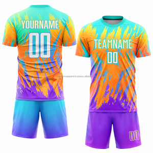 Best Seller Breathable Match Kit Moisture Wicking Sublimation Print Soccer Uniform OEM Factory Direct Soccer Uniform - Product Image 1