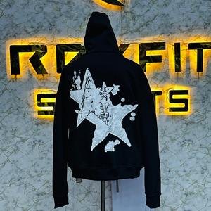 Sudadera con Capucha y Cremallera de Alta Calidad, Muy Demandada, con Estampado Puff, Fabricada en Fábrica, Precio Económico, Sudaderas para Hombre - Product Image 4