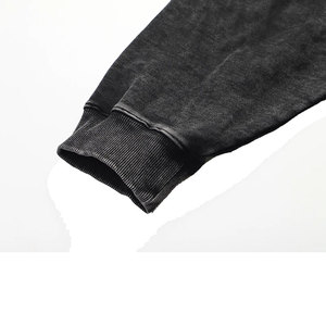 Ropa de calle personalizada, sudaderas con capucha lavadas con ácido de peso pesado, sudaderas con capucha de algodón con hombros caídos, sudaderas con capucha lavadas con ácido de manga larga para hombres - Product Image 5