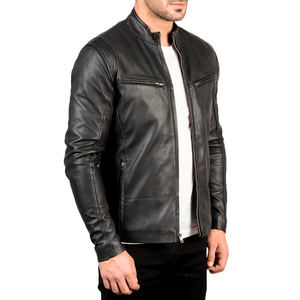 Chaqueta de cuero hecha en Pakistán para hombre, chaqueta de cuero personalizada para hombre, chaquetas de cuero de invierno para hombre, chaqueta de precio barato para hombre - Product Image 3