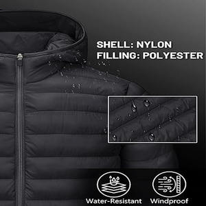 Chaqueta al por Mayor para Hombre, Talla Grande, Cortavientos, Chaqueta de Moda, Chaqueta de Burbuja, Tela de Poliéster, Chaqueta Inflable - Product Image 4