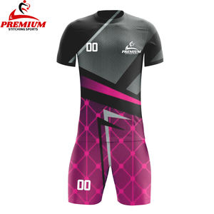 Venta caliente clásico personalizar fútbol Jersey Kits para niños uniforme de fútbol de rayas de alta calidad - Product Image 1