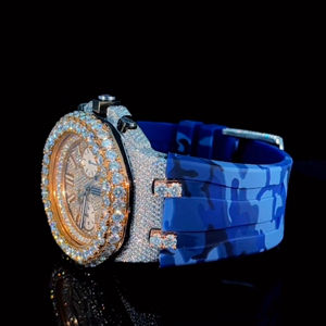 Haute qualité nouveauté laboratoire cultivé diamant montre bracelet en caoutchouc montre mécanique pour hommes unisexe - Product Image 2
