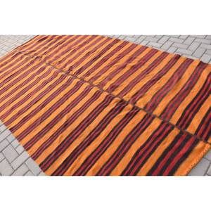 พรมปู10.8ft ขนาดใหญ่สีส้มแดงคลาสสิกวัสดุ PP ความหนา10มม. พรมยางเย็บปะติดปะต่อกันทรงสี่เหลี่ยมผืนผ้า - Product Image 4