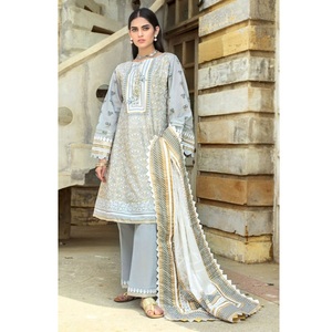 ชุดเดรสผ้าฝ้ายสำหรับฤดูร้อน,ชุดเดรสคัตเอาท์ปากีสถาน Salwar Kameez สไตล์ที่มีเอกลักษณ์สีสันสดใสจากร้าน AJM TRADE HOUSE - Product Image 4