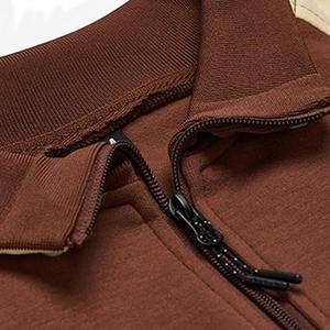 ชุดวอร์มออกกำลังกายคุณภาพสูง พิมพ์โลโก้ได้ ซิปหน้า แฟชั่นทันสมัย ชุดกีฬาผู้ชาย ผ้าฝ้าย กันลม สไตล์สตรีทแวร์ - Product Image 3