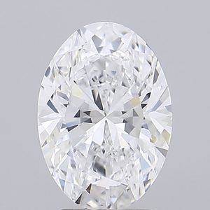 Solitario 3,00 CT. IGI certificado forma ovalada D Color VVS2 claridad 11,41 MM laboratorio crecido CVD diamante para colgante de lujo - Product Image 1