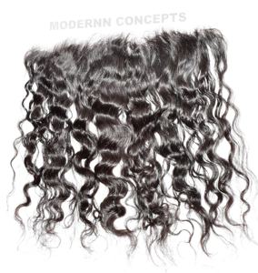 Cabello humano natural ondulado 13*4 natural de la Virgen del visón crudo indio que teje el paquete barato al por mayor - Product Image 6